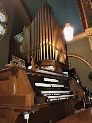 Our Lady of Charity organ console, Buffalo NY